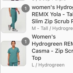 Hydro green figs set NWOT